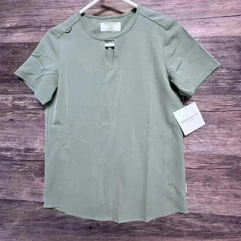 Whisperlite Scrubs Women's Sage Green Top XXS